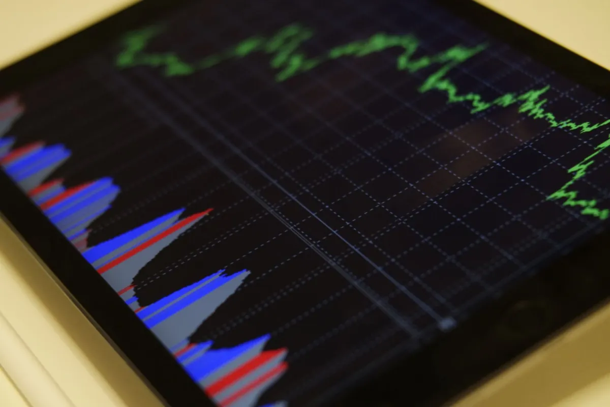 Dollar-cost averaging strategy shown with regular investments on a rising market chart